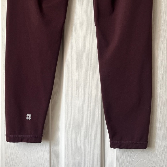 Sweaty Betty Power 7/8 Leggings Midnight Cherry Purple Sculpting Fit Side Pocket - Picture 9 of 15